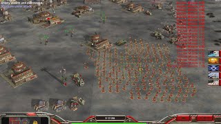 ' Moving rocket launcher ' CHINA Infantry  1 v 7 HARD  Command & Conquer Generals Zero Hour