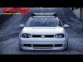 White Bagged MK4 Golf on 3SDM 0.06 Rims Tuning Project by Will
