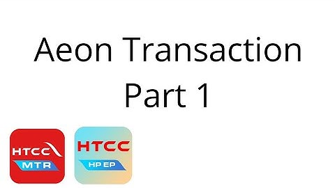 AEON TRANSACTION PART I