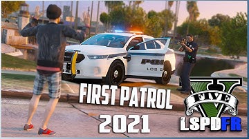 GTA 5 LSPDFR - First Patrol 2021 ALREADY SHOTS FIRED EARLY - Code 3 Response!!