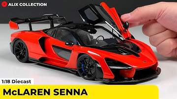 Unboxing of McLaren Senna 1:18 Diecast Model Car by AUTOart Models (4K)