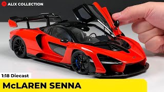 Unboxing of McLaren Senna 1:18 Diecast Model Car by AUTOart Models (4K)