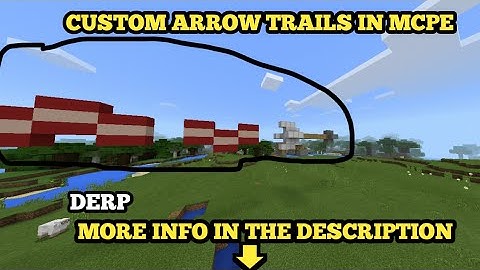 CUSTOM ARROW TRAILS IN MCPE WITH CMDS