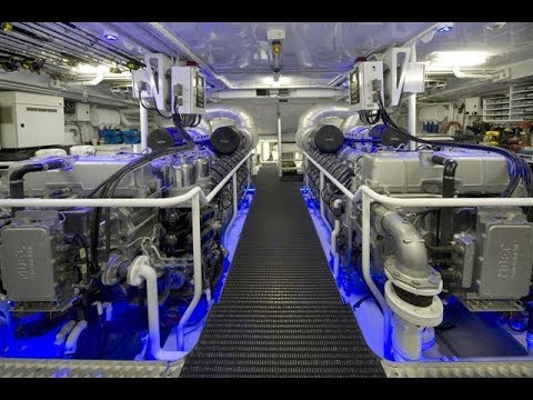 mega yacht engines