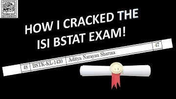 How I cracked the ISI BSTAT/BMATH Exam - ANS Academy