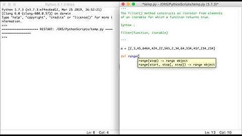 filter function in python