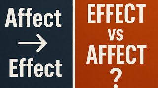 Effect vs Affect: What’s the Difference? (Easy Grammar Guide) #EnglishGrammar #LearnEnglish
