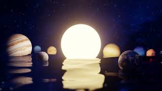 Cosmic Ocean Ambience | 10 Hours of Floating Planets &amp; Sun in a Dark Sea