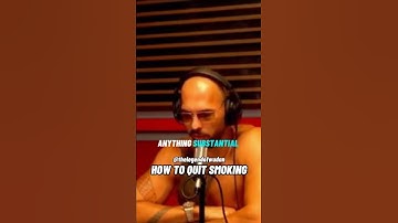 Andrew Tate on THE EASY WAY TO QUIT SMOKING