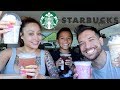 TRYING OUR SUBSCRIBERS FAVORITE STARBUCKS DRINK **new favorite**