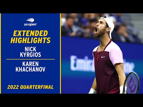 Nick kyrgios vs. Karen khachanov extended highlights | 2022 us open quarterfinal