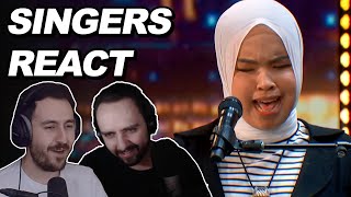 Singers React to Putri Ariani (Golden Buzzer - AGT 2023) | Reaction