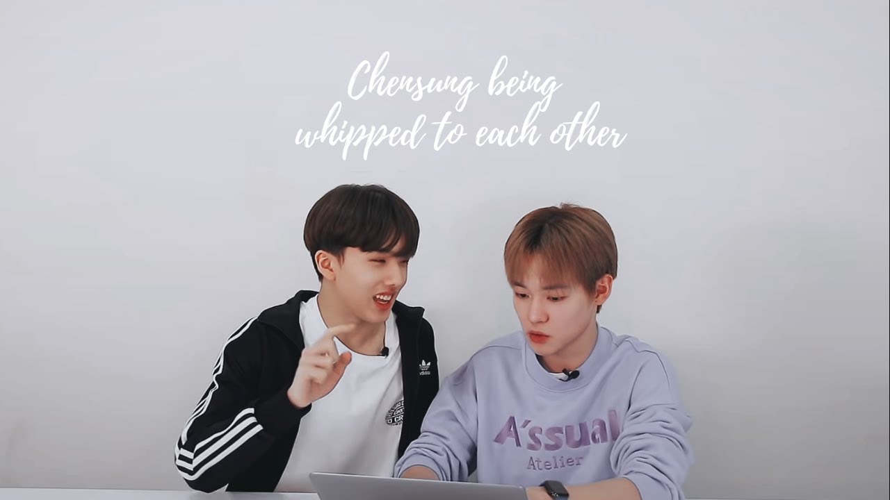 chensung being whipped to each other