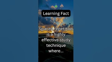 Mastering Memory: The Power of Spaced Repetition Learning Technique!" 📚🔄#studymotivation #memoryhack