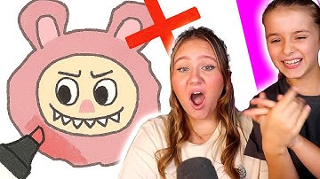 Ruby and Bonnie Draw Labubu Speed Draw Challenge