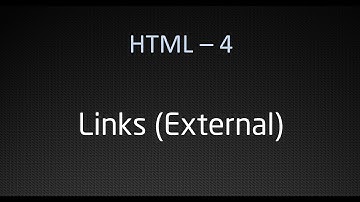 xHTML/ HTML - 4 External Links - LearnWithSaad