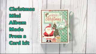 Christmas Mini Album made from a Card Kit + tutorial | Simple Stories | Mix and a Mingle