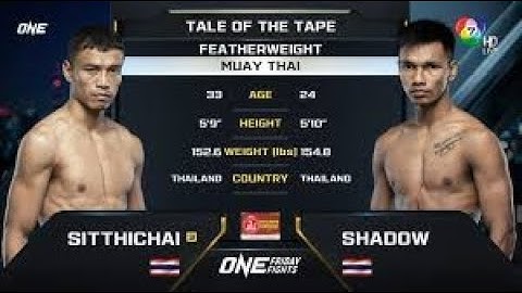 สิทธิชัย ศิษย์สองพี่น้อง vs ชาโด้ สิงห์มาวิน Which Fighter Will Reign Supreme