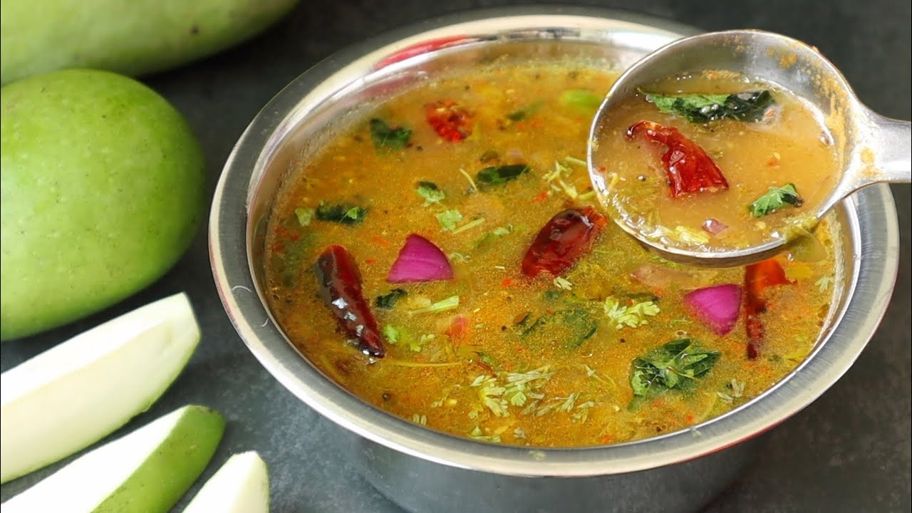 ప్రతిరోజు కావాలనిపించే పచ్చి మామిడికాయ రసం 👉 అన్నం పక్కన పెట్టి రసమే తాగేస్తారు😋 Mamidikaya Rasam