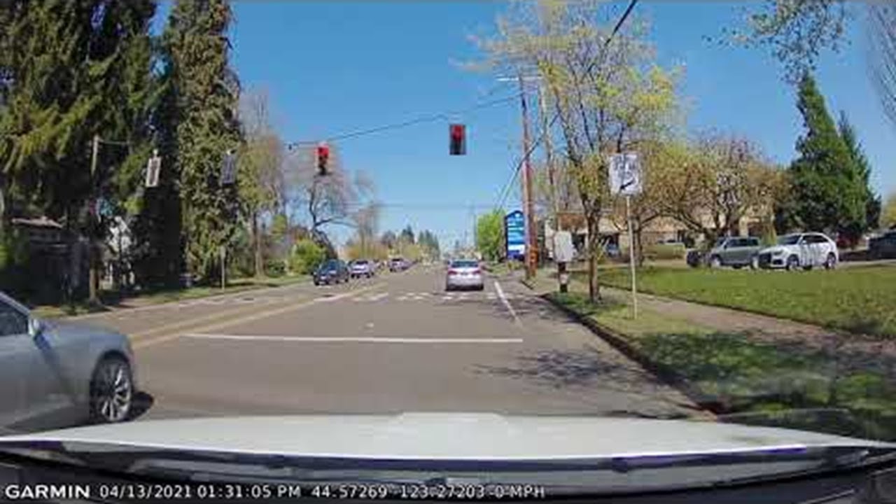 Driver Stops at Green Light, Then Runs Red || ViralHog - YouTube