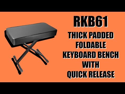 the-rockville-rkb61-extra-thick-padded-adjustable-and-foldable-piano-keyboard-bench-w/-quick-release