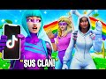 I Tried Out for a SUPER SUS TikTok Clan In Fortnite... (Sus Clan)