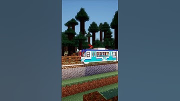 TWO TRAINS RUNNING SIDE EACH OTHER IN MINECRAFT!!!