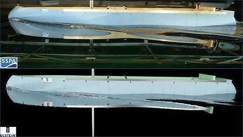 Comparison of wave patterns from model experiments and CFD