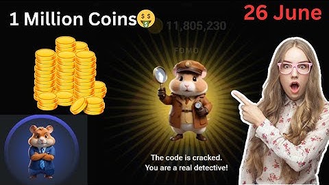 Hamster Kombat Daily Cipher June 26 l Morse code