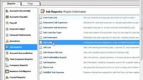 Sage 50 Tutorial Job Tracking Sage Training Lesson 11.6