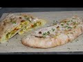 RECETTE CALZONE / PAIN FARCI AU POULET CURRY ET POIVRONS