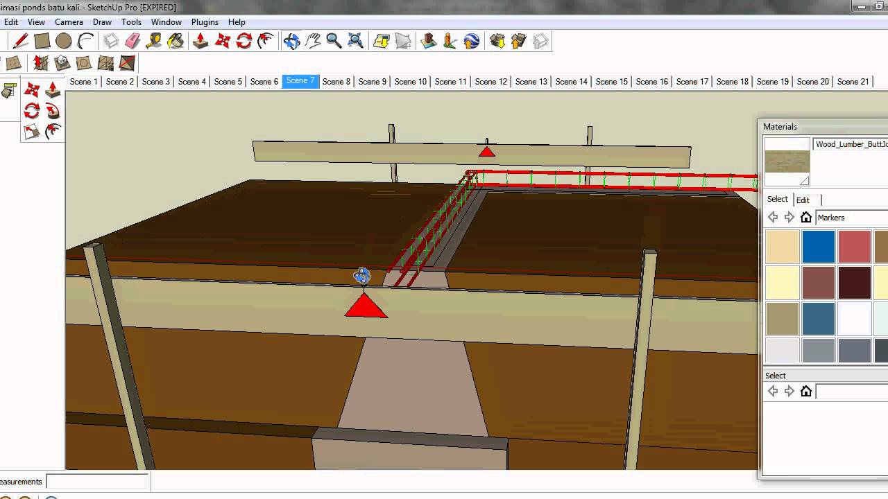 Animasi Pondasi Batu Kali Sketchup YouTube