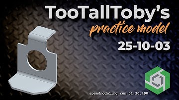 Onshape Speedmodeling Too Tall Toby Practice Model 25-10-03