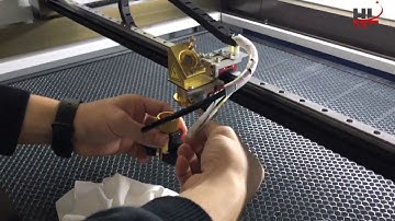 HL1060 100W laser engraving machine replace focus lens