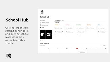 School Hub - The Student Organizer | Notion Template - Building with msyo