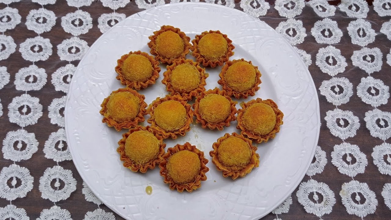 تارت الجلاش محشيه سوداني و كنافه خطييييير 🍒🍒🔔👍