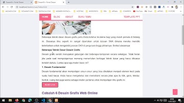 Cara Membuat Website Situs Blog Keren menggunakan HTML CSS JavaScript PHP Mode Simpel Blog Templates