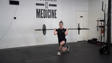 Front Rack Curtsy Lunge