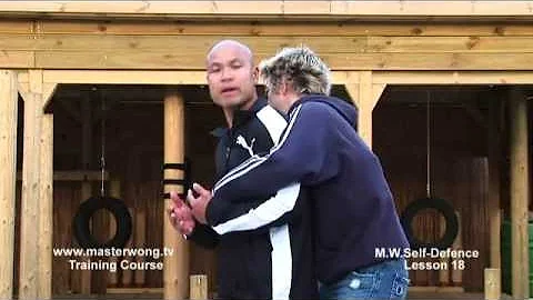 Self-defence Lesson 18 - Grab from behind release No.1