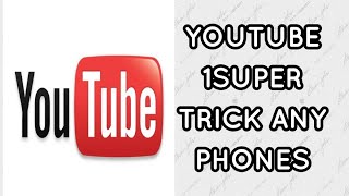 YOUTUBE 1 SUPER TRICK ANY PHONES DZ GAMING TECH