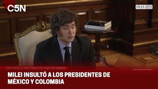 MILEI INSULTÓ a los PRESIDENTES de MÉXICO y COLOMBIA