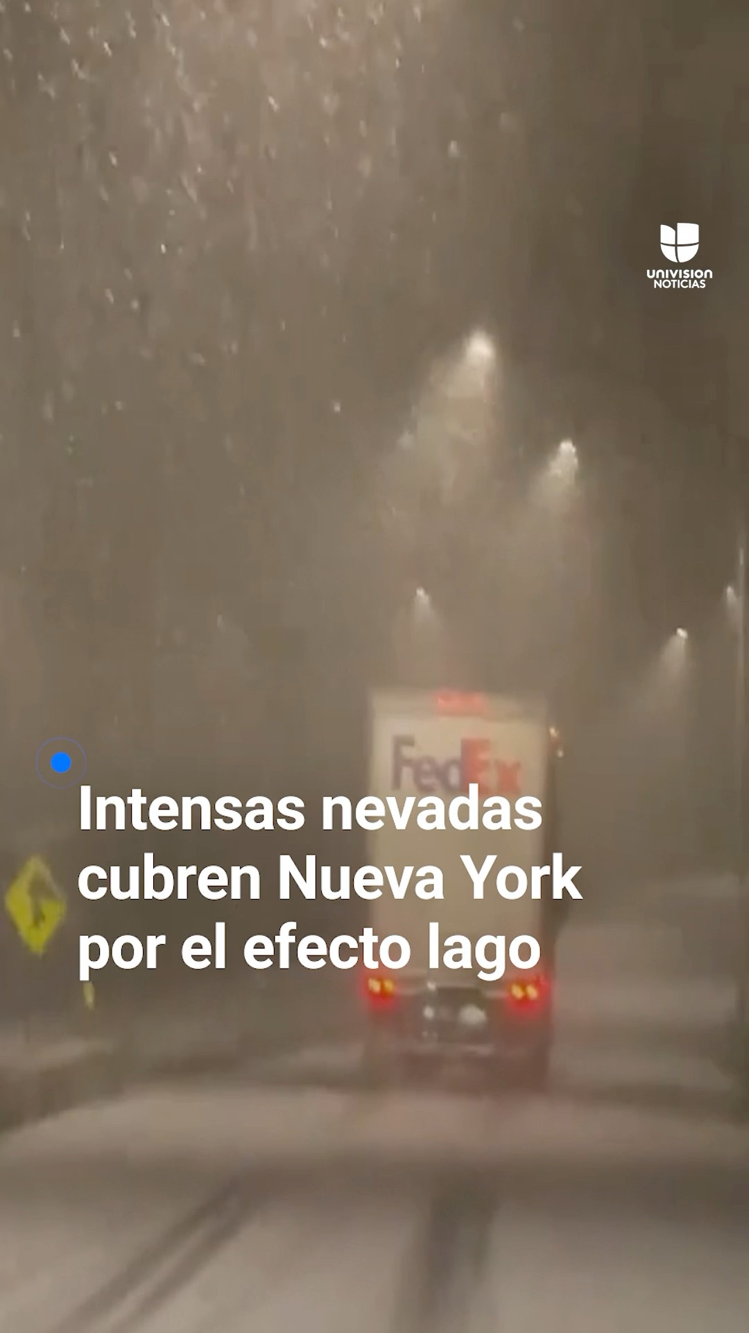 Imágenes de las intensas nevadas que cubren Nueva York por el efecto lago