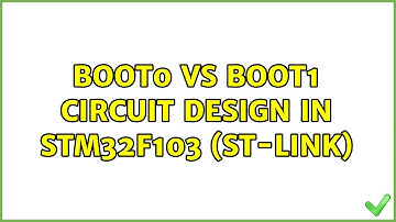 BOOT0 vs BOOT1 circuit design in STM32f103 (ST-LINK)