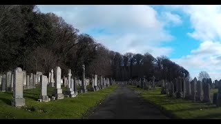 Late Autumn Drive Around Cemetery On Visit To Burntisland Fife Scotland