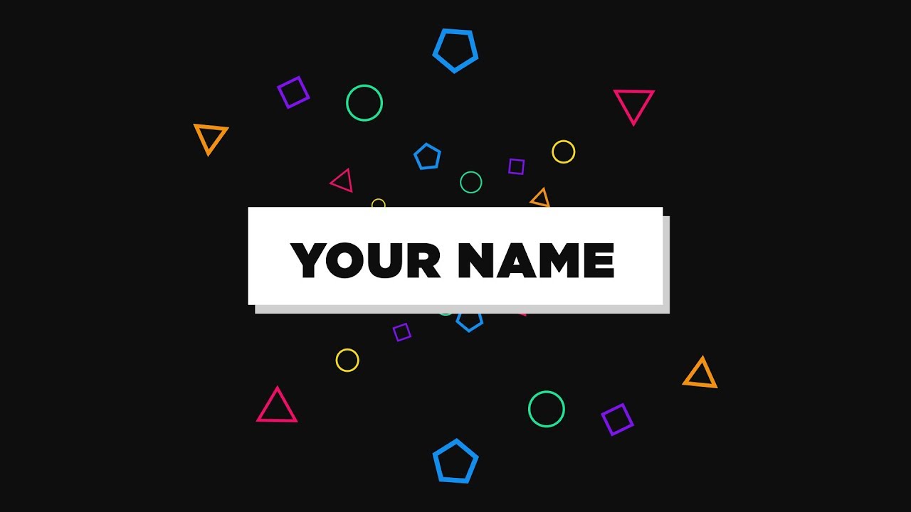 How to Create Intro for Your Videos in After Effects Tutorial - YouTube