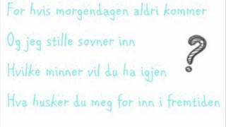 Hvis morgendagen aldri kommer - Picazzo [Lyrics] chords