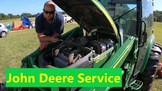 #115 John Deere 4066R oil change service. 4044, 4052