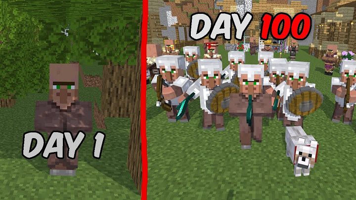 AKU bertahan hidup 100 hari di minecraft jadi villager