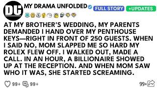 At My Brother’s Wedding, My Parents Demanded My Penthouse I Refused—Mom Slapped Me I Chose Revenge
