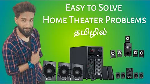 Home theatre repair | TDA 2030A IC change| Tamil| Subwoofer |5.1 Target|No sound problem Black pulse